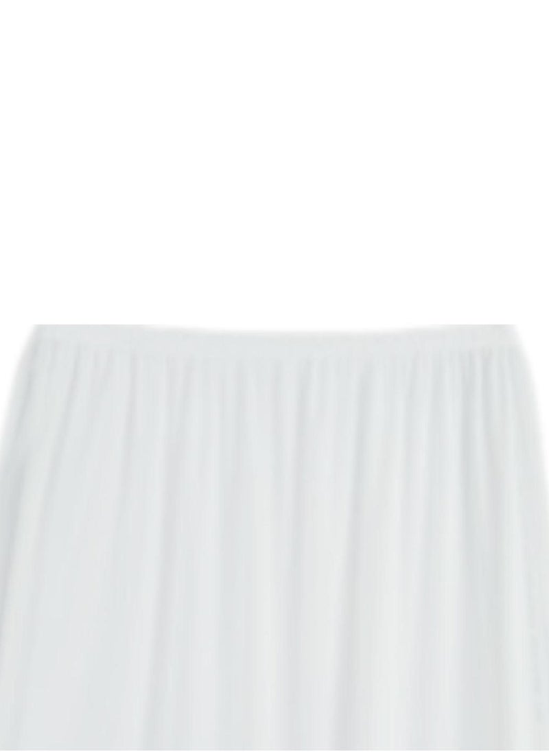 City Rose 3- Pieces Skirt Soft Durable And Cold Inner Nylon With Elasticized Waistband And Small Lace Women White  - Image 4