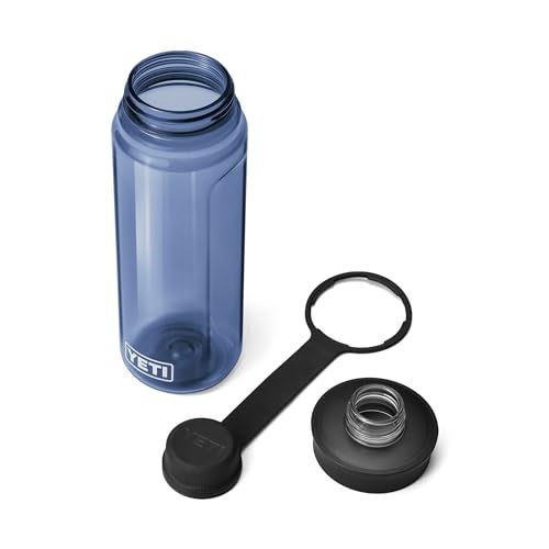 YETI Yonder 750 ml/25 oz Water Bottle with Yonder Tether Cap, Navy - Image 5