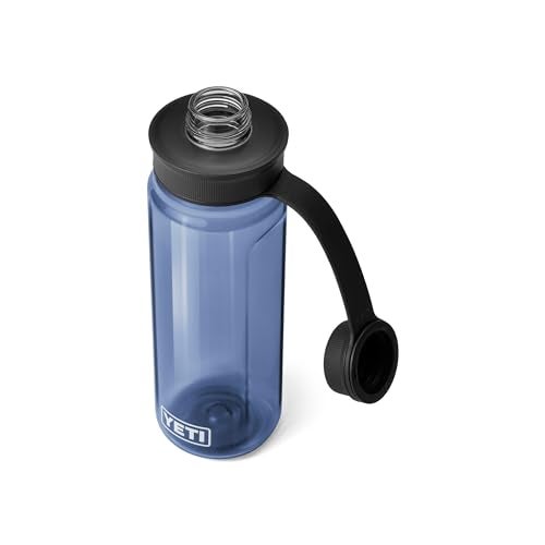YETI Yonder 750 ml/25 oz Water Bottle with Yonder Tether Cap, Navy - Image 3