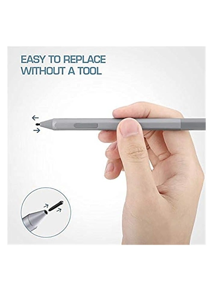 PROMASS Pen Tips for Surface Pen, (5 Pack, HB/HB/HB/2H/2H Type) Original Surface Pen Tips Replacement Kit Fit Surface Pro 2017 Pen (Model 1776) and Surface Pro 4 Pen, Black - Image 3