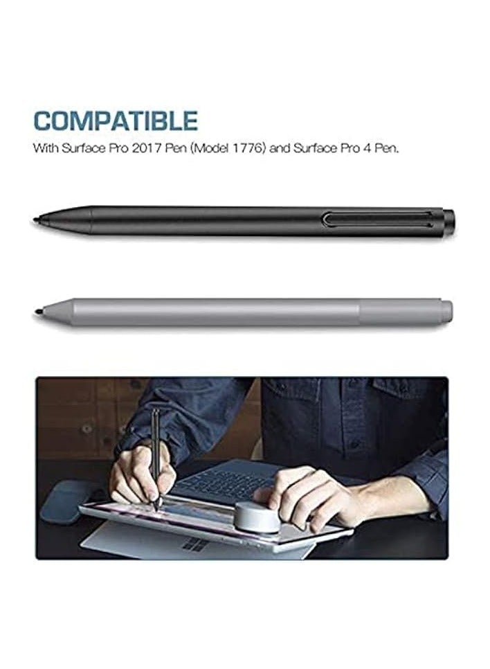 PROMASS Pen Tips for Surface Pen, (5 Pack, HB/HB/HB/2H/2H Type) Original Surface Pen Tips Replacement Kit Fit Surface Pro 2017 Pen (Model 1776) and Surface Pro 4 Pen, Black - Image 4