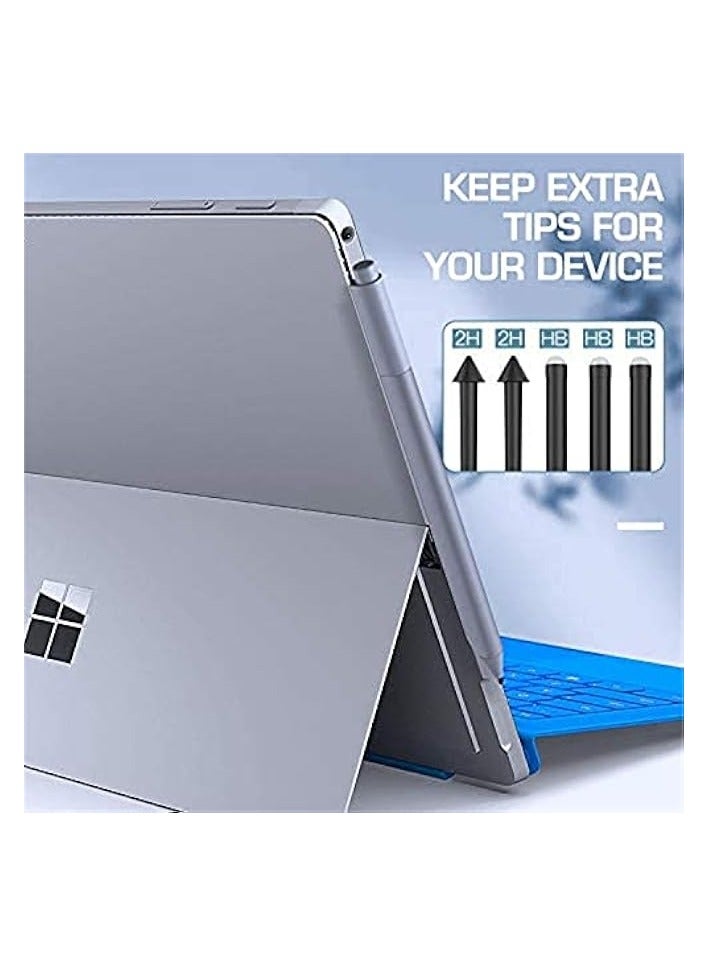PROMASS Pen Tips for Surface Pen, (5 Pack, HB/HB/HB/2H/2H Type) Original Surface Pen Tips Replacement Kit Fit Surface Pro 2017 Pen (Model 1776) and Surface Pro 4 Pen, Black - Image 5