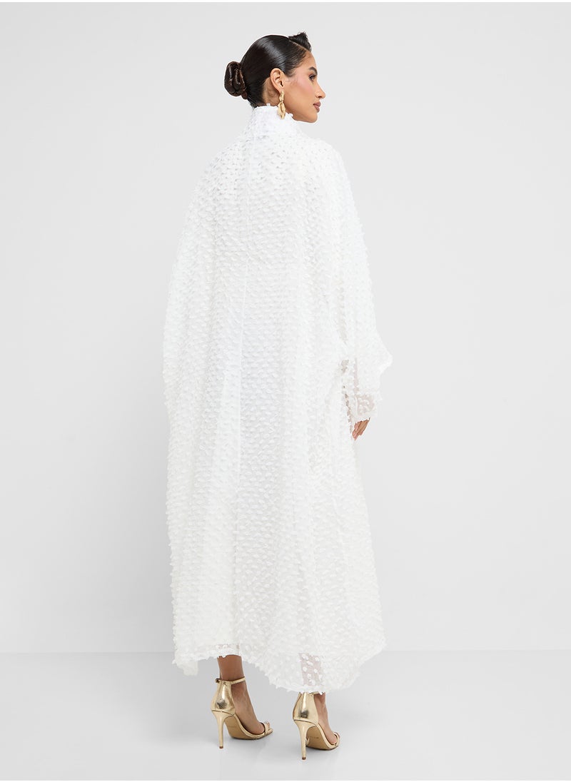Khizana Textured Abaya  - Image 2