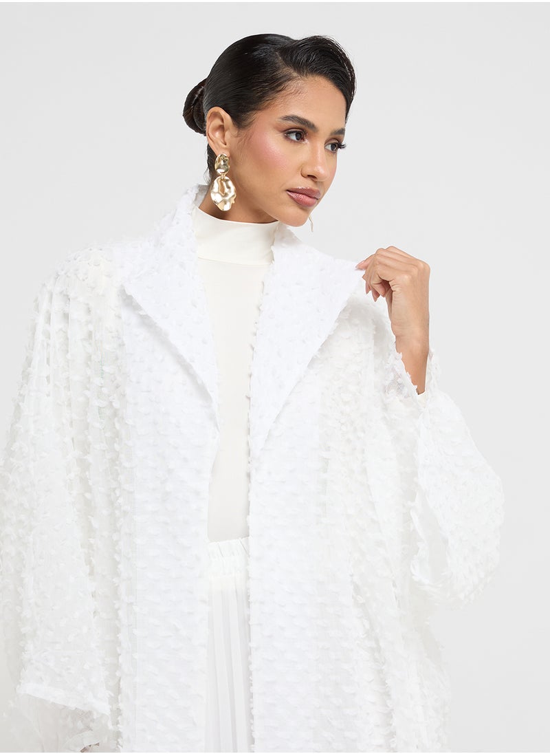 Khizana Textured Abaya  - Image 3