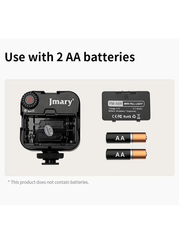 Jmary FM-48R Mini Portable Video Fill Light Black - Image 5