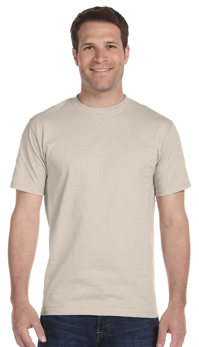 Gildan Mens DryBlend 50 Cotton/50 Poly T-Shirt, XL, Sand - Image 1
