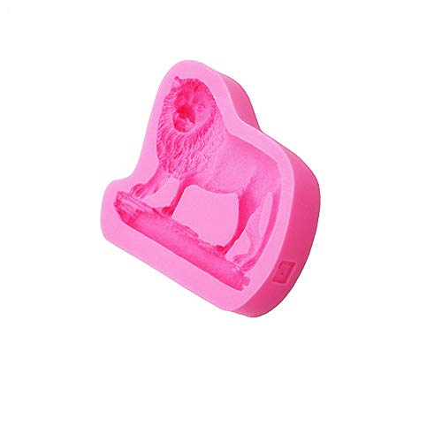 Seedomes 1pc 3D Animal Beast Lion Silicone Mold for DIY Cupcake Cake Topper Decoration Soap Mould Fondant Mold Chocolate Candy Ice Cube Gum Paste Crystal Pudding Desserts Handmade Ice Cream Jelly Shots - Image 3