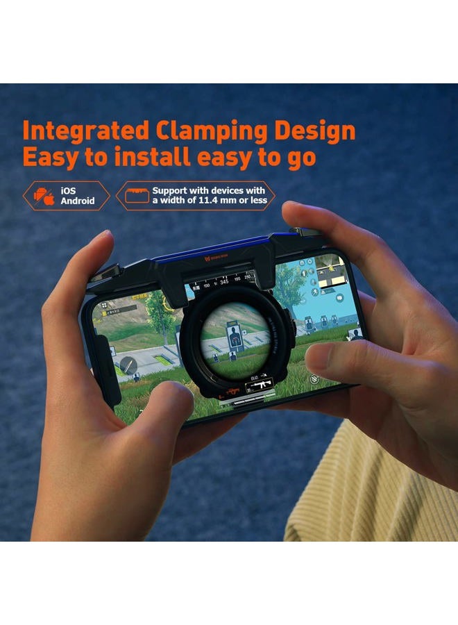 BIGBIG WON Gaming Triggers, Bigbig Won Mobile Game Controller For Pubg/Fornite/Call Of Duty Integrated Triggers Aim Button Shooter Joystick Iphone And Android Trigger Black - Image 5