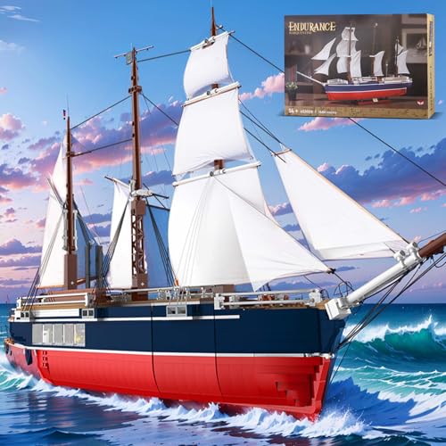 Bibilock 1686PCS Exploration Ship Mini Building Blocks ToysLarge Size and Not Compatible with Lego Size0142inInnovative Architecture Collectible Endurance Model Ship Building Set Great Gift for 6 - Image 1