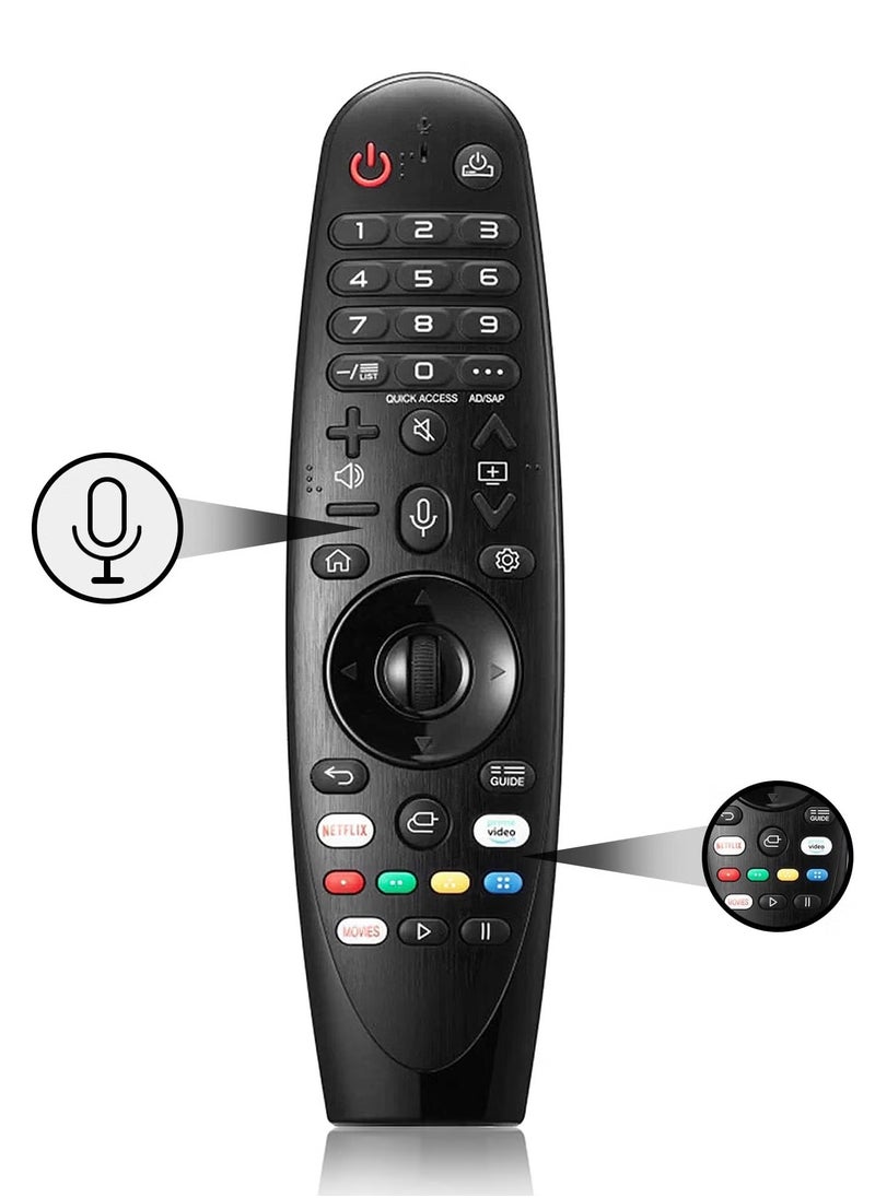 HuHa - MR20GA AKB75855501 Magic Remote Control For LGTV AN-MR650A AN-MR18BA AN-MR19BA For Rx ZX WX Series Controller NO VOICE NO MOUSE - Image 1