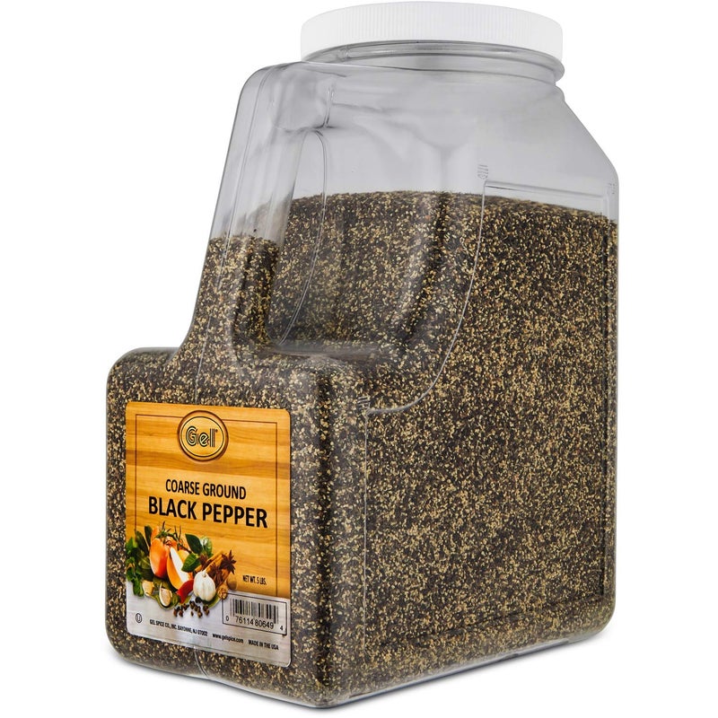 Gel Spice Coarse Ground Black Pepper 18-24 Mesh - Food Service Size - 5 Lbs - Image 2