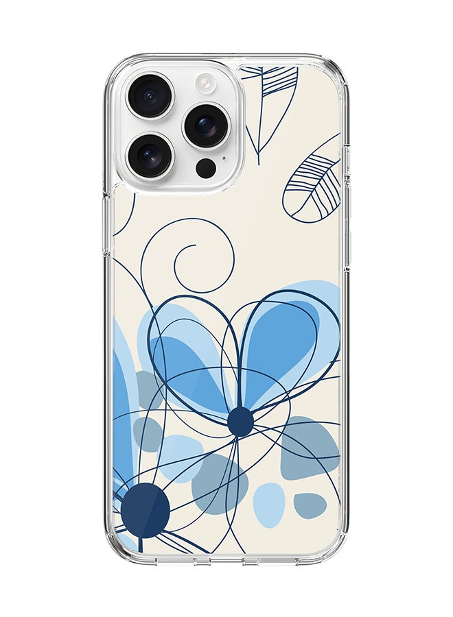 Stylizedd For iPhone 16 Pro Max Case [Compatible with MagSafe] Slim Magnetic cover Clear Phone Case - Daisy Lines FP - Image 1