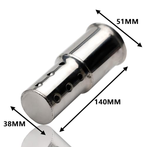LKV Motorcycle DB Killer 51mm Universal Muffler Silencer Baffle Removable Noise Eliminator Compatible with Harley Moto Guzzi Honda Kawasaki Suzuki Yamaha Cruiser Scooter - Image 4