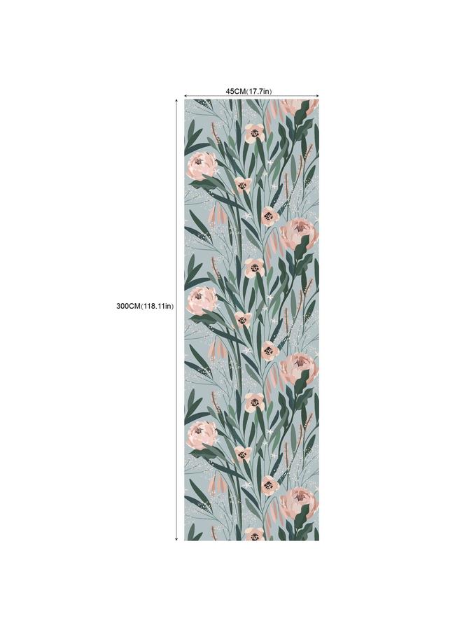 Bluejw Hot Sale Wallpaper Living Room Background Removable Wallpaper Green Plant Flower Seamless Self-adhesive Wallpaper RW131-157 - Image 1