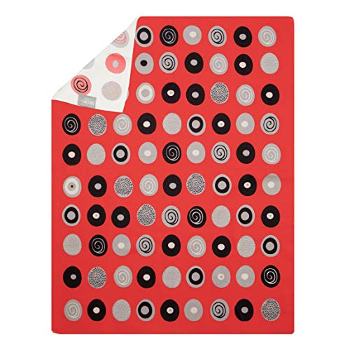 Skoy Kitchen Towel, 1-PK, 100% Recycled Polyester Towel for Dishes, Glassware, Cookware and Hands, Reversible Design, Absorbent Kitchen Towel, 18" x 24",Red - Image 1