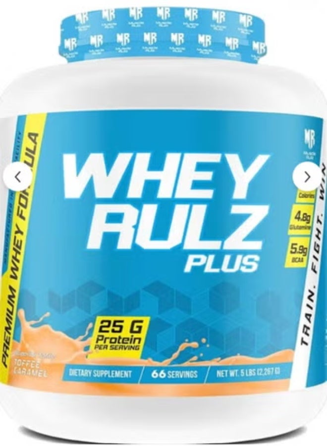 Muscle Rulz Whey Rulz 5 LBS TOFFEE CARAMEL - Image 1