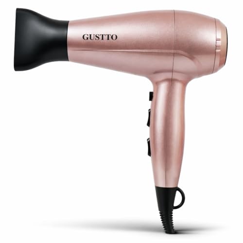 Gustto Hair Dryer for Women | Fast Drying, Low Heat Damage, Smooth & Frizz-Free Hair | 1800–2000W Professional Blow Dryer with Cool Shot | Gustto Elevate (Rose), BIS Certified - Image 1