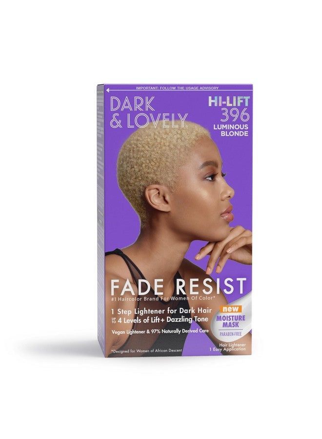 SoftSheen-Carson Dark and Lovely Fade Resist Rich Conditioning Hair Color, Permanent Hair Color, Up To 100 percent Gray Coverage, Brilliant Shine with Argan Oil and Vitamin E, Luminous Blonde, 2 Count - Image 1