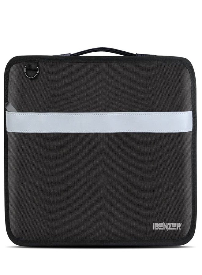 IBENZER 11 Inch Shockproof Protective Carrying Laptop Sleeve Case with Shoulder Strap Compatible with 11.6 MacBook/DELL/HP/Asus/Acer/Lenovo/Samsung Chromebook, Black LS-BPV-0111BK - Image 1