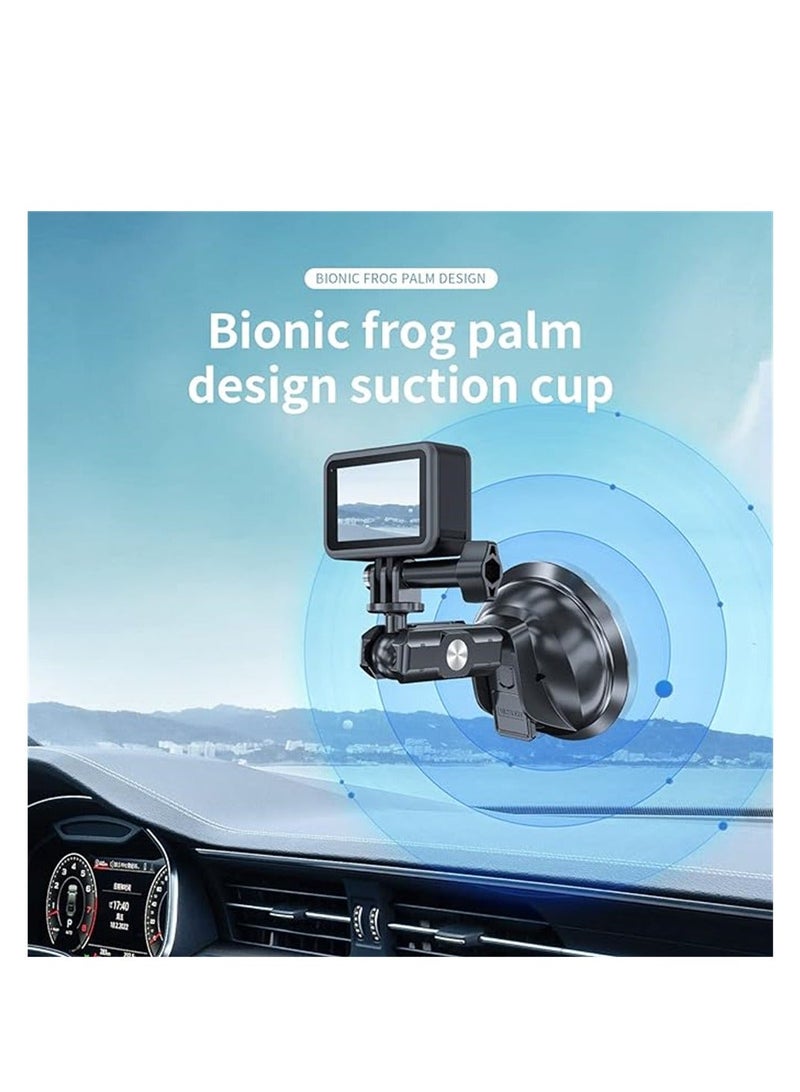 Arabest Car Suction Cup Mount for GoPro, Insta 360 Phones, Windshield Window Dashboard Holder Boats Vehicle Attach for Go Pro Max Mini Hero 11 10 9 8 7 6 5 Insta 360 X2 X3 DJI Action 2 3 Accessories  - Image 2