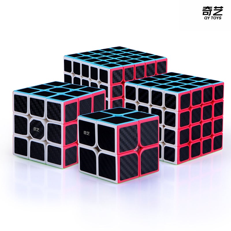 Qiyi Carbon Fiber Rubik'S Cube 2345 Order 2345 Order Rubik'S Cube Maple Leaf Pyramid Special-Shaped Puzzle Smooth - Image 4