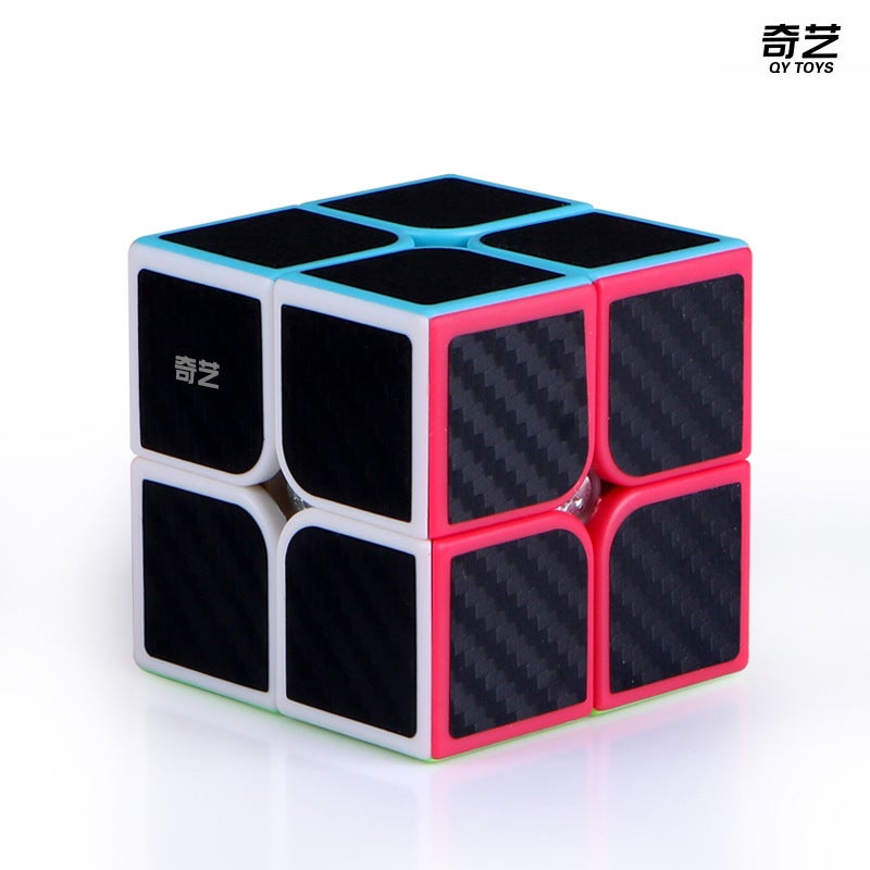 Qiyi Carbon Fiber Rubik'S Cube 2345 Order 2345 Order Rubik'S Cube Maple Leaf Pyramid Special-Shaped Puzzle Smooth - Image 1