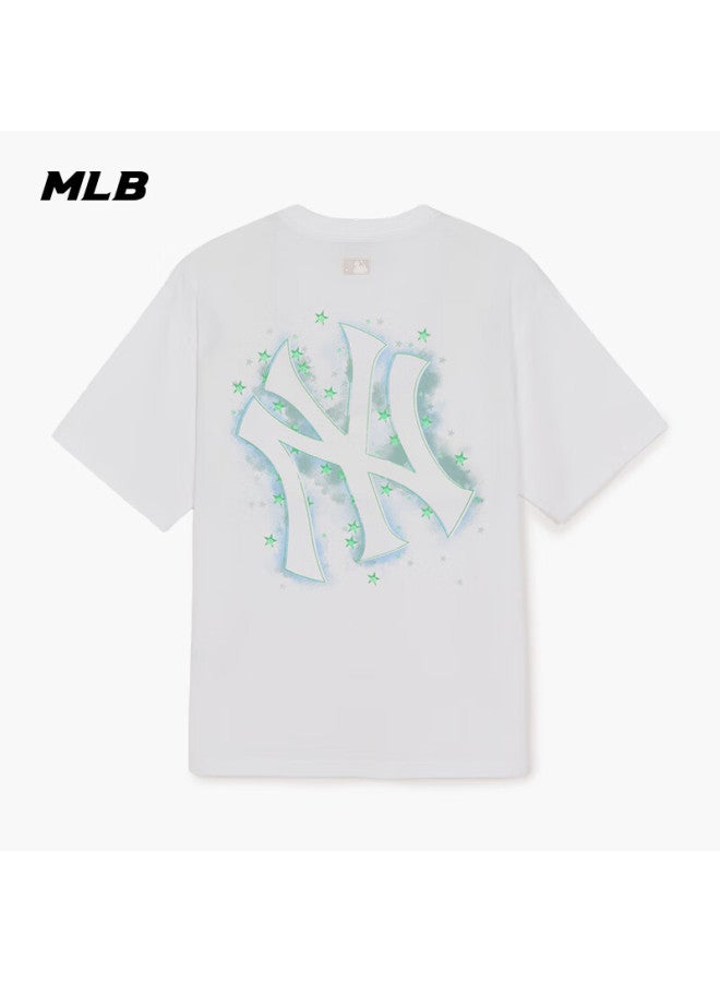 MLB تي شيرت كولنج بأكمام قصيرة من إم إل بي يوني ستارلايت مع علامة خلفية 3atst0163-50whs-l - Image 1