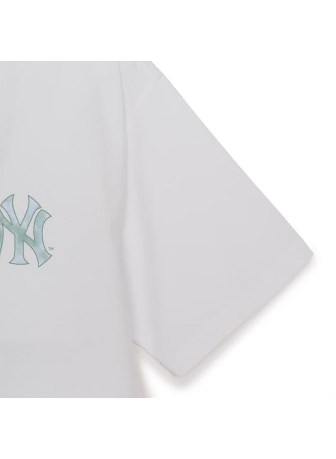 MLB تي شيرت كولنج بأكمام قصيرة من إم إل بي يوني ستارلايت مع علامة خلفية 3atst0163-50whs-l - Image 4