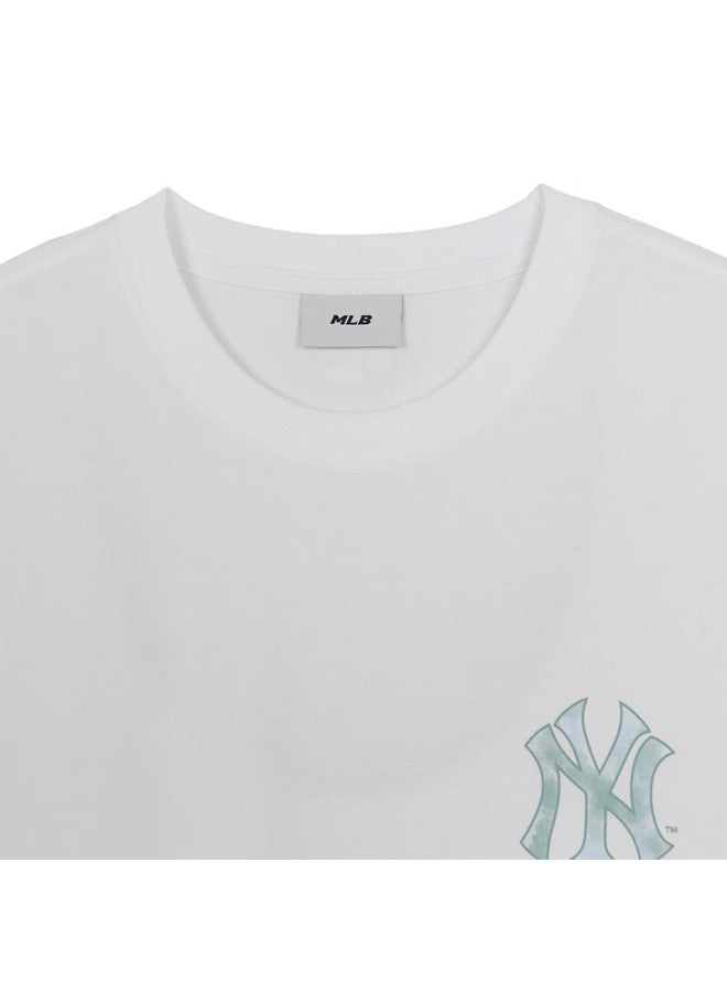 MLB تي شيرت كولنج بأكمام قصيرة من إم إل بي يوني ستارلايت مع علامة خلفية 3atst0163-50whs-l - Image 2