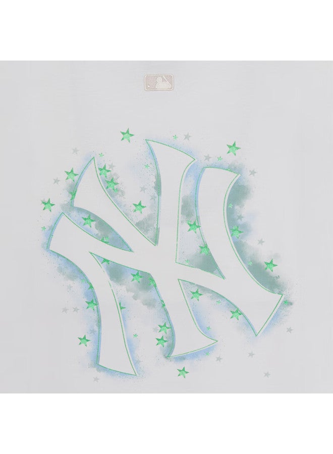 MLB تي شيرت كولنج بأكمام قصيرة من إم إل بي يوني ستارلايت مع علامة خلفية 3atst0163-50whs-l - Image 5