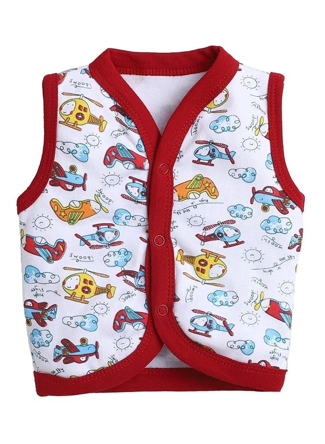 NAVYZONE Baby Sleeveless, Front Open Top| T-Shirt for Boys and Girls |Multicolour| (0-3 Months, Pack of 6) - Image 4