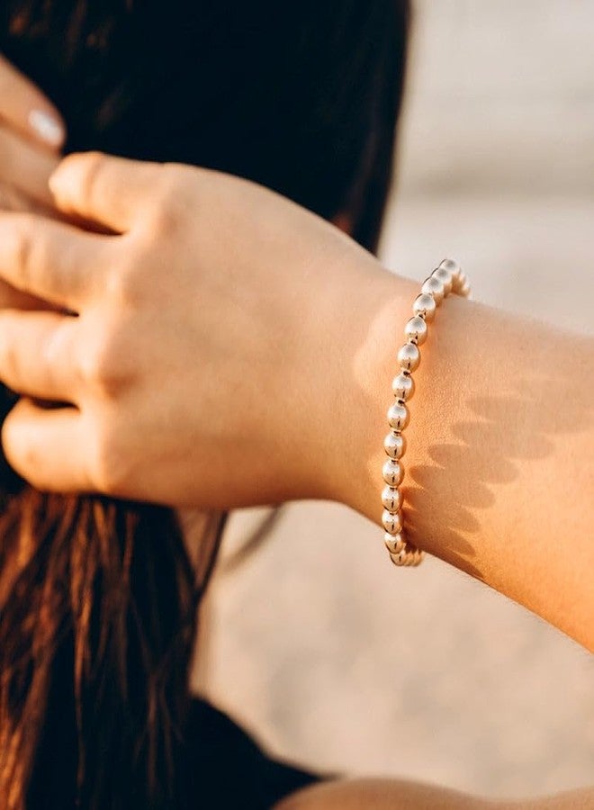 MOROTOLE 3PCS Rose Gold Bracelets Set for Women Men Adjustable Hypoallergenic Stackable Stretch Bracelet Cuban Chunky Flat Link Chain Beaded Punk Gold Bracelets Jewelry Gifts for Womens - Image 3