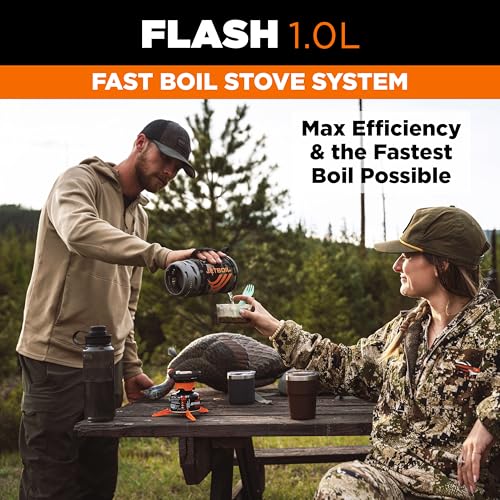 Jetboil Flash 10L Portable Fast Boil Stove for Camping and Backpacking with 1Step Auto Ignition PropaneIsobutane Burner with Cooking Cup Dark Camo - Image 3