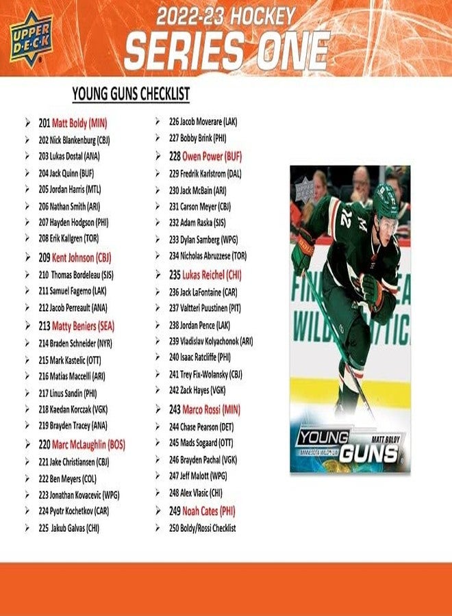 Upper Deck 2022-23 Series 1 Hockey Card Fat Pack (Contains 30 Cards) - Image 3