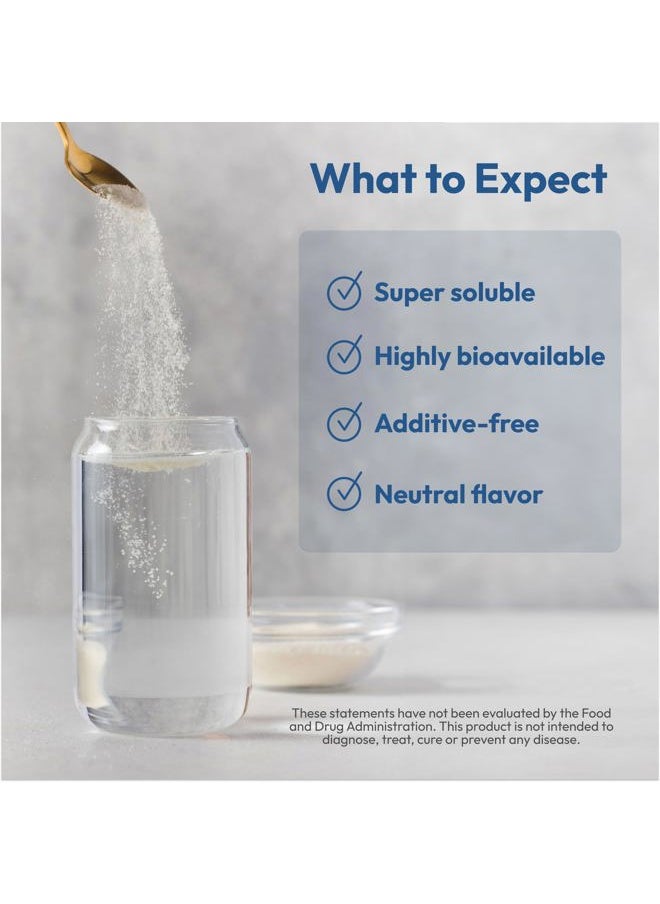 Andrew Lessman Marine Collagen Peptides Powder and MSM 60 Servings - Supports Radiant Smooth Soft Skin, Comfortable Joints. Pure. Super Soluble No Fishy Flavor No Additives Non-GMO  - Image 4