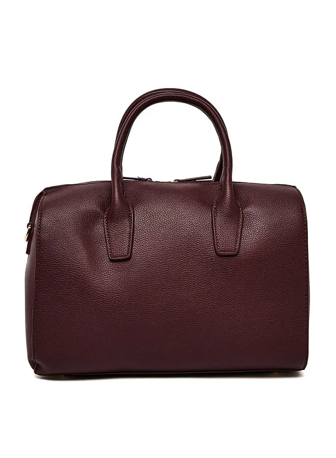 Anne Klein Textured Zippered Satchel Bag