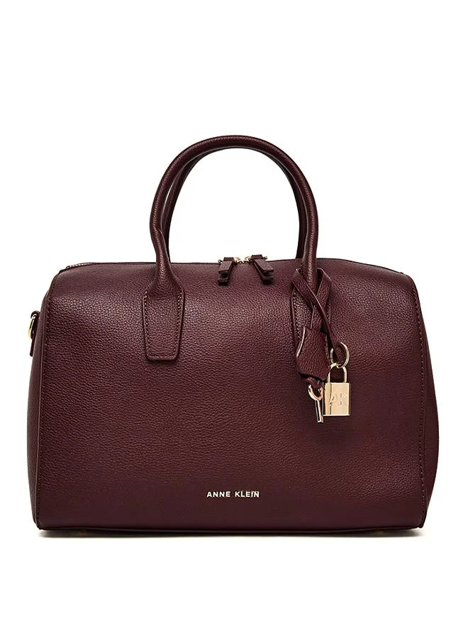 Anne Klein Textured Zippered Satchel Bag