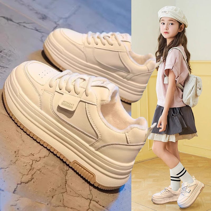 Girls' Sneaker 2025 New Children'S Breathable Shoes Large Children'S Board Shoes Small White Shoes Student Casual Shoes - Image 2