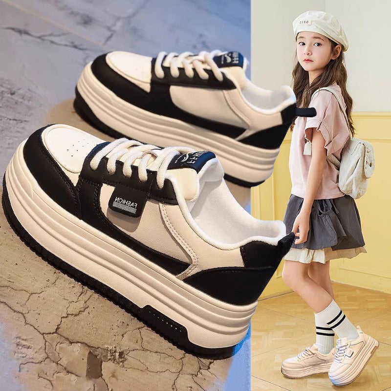 Girls' Sneaker 2025 New Children'S Breathable Shoes Large Children'S Board Shoes Small White Shoes Student Casual Shoes - Image 4