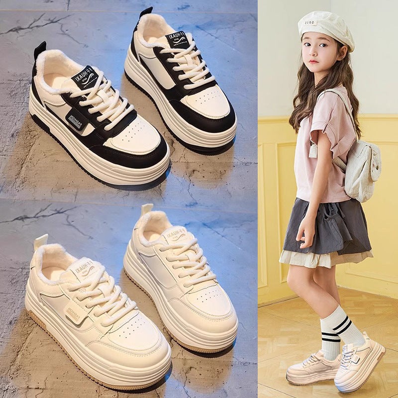 Girls' Sneaker 2025 New Children'S Breathable Shoes Large Children'S Board Shoes Small White Shoes Student Casual Shoes - Image 5