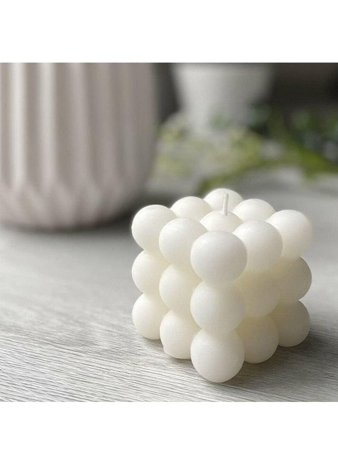 Generic فقاعة شمعة اليدوية الصويا مكعب الشموع الدنماركية الباستيل ديكور غرفة الجمالية المعطرة الروائح لطيف على شكل زينة  - Image 1
