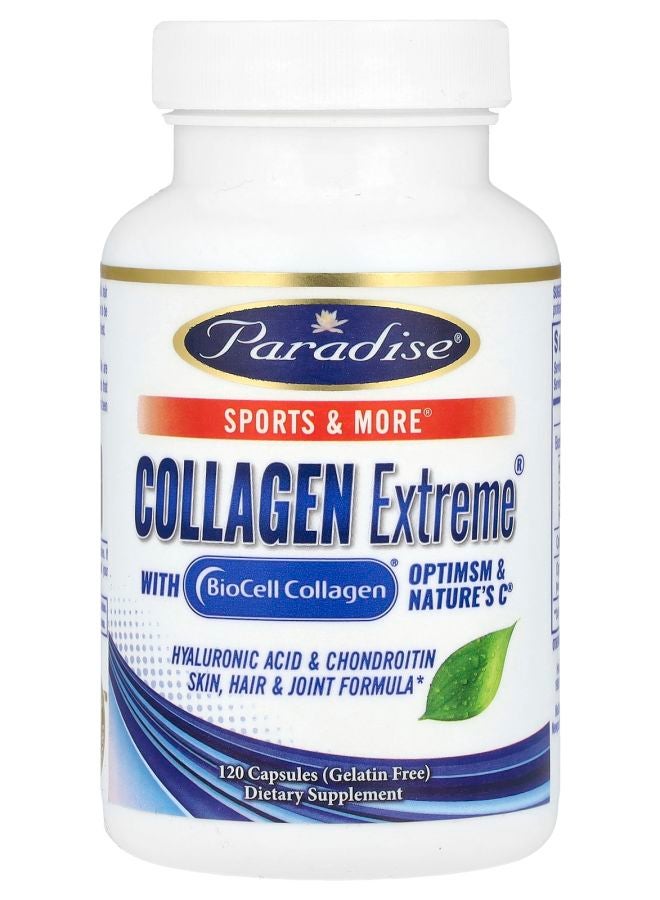 Paradise Herbs Collagen Extreme® with BioCell Collagen OptiMSM & Nature's C® 120 Capsules