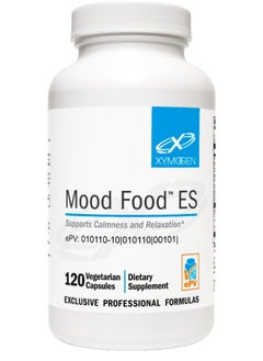 Xymogen Mood Food Es - Supports Calmness, Relaxation And A Healthy Mood With Active Folate, B Vitamins, 5-Htp, Gaba, Minerals, Suntheanine L-Theanine, Selenium (120 Capsules)