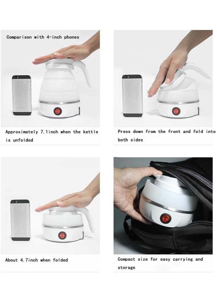ELTRAZONE Travel Foldable Silicon Water Heater Jug Collapsible Mini Portable Electric Kettle (Blue)  - Image 4