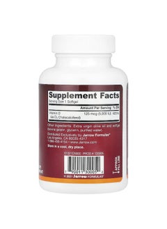 jarrow formulas Jarrow Formulas, Vitamin D3, 125 mcg (5,000 IU), 100 Softgels  - Image 2