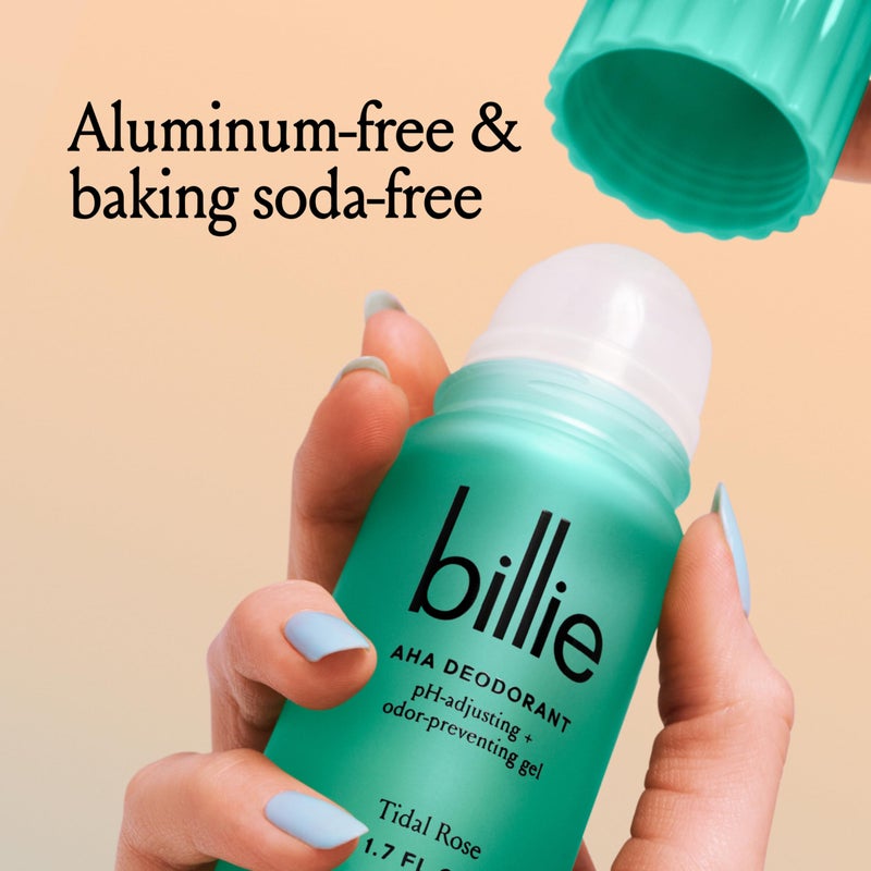 Billie AHA Deodorant 24-hour Odor-Preventing Gel, Aluminum-Free, Tidal Rose, 1.7oz - Image 3