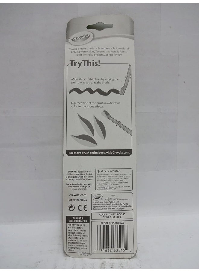 Crayola 4 Pieces Art & Craft Brush Set - Image 2