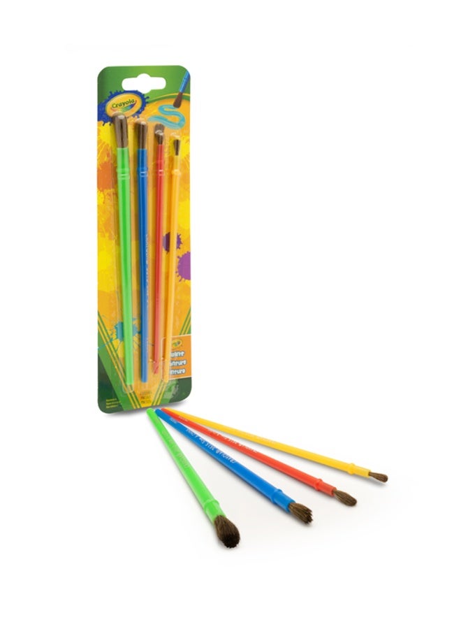 Crayola 4 Pieces Art & Craft Brush Set - Image 1