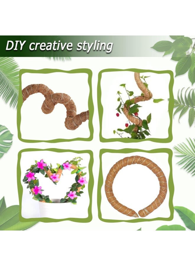 موثوقية التنبؤ عمود طحلب 70 سم، 2 عبوة عمود طحلب قابل للانحناء لنباتات المونستيرا، أعمدة طحلب لتسلق النباتات في الأماكن المغلقة، أعمدة نباتات جوز الهند المصنوعة يدويًا من جوز الهند، أعمدة دعم للنباتات المحفوظة في أصص - Image 4