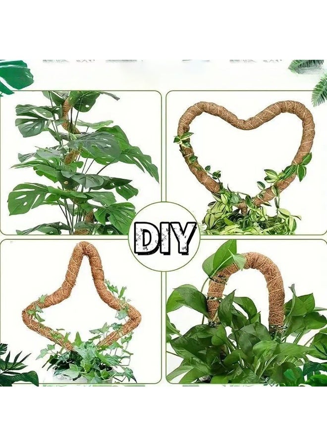 موثوقية التنبؤ عمود طحلب 70 سم، 2 عبوة عمود طحلب قابل للانحناء لنباتات المونستيرا، أعمدة طحلب لتسلق النباتات في الأماكن المغلقة، أعمدة نباتات جوز الهند المصنوعة يدويًا من جوز الهند، أعمدة دعم للنباتات المحفوظة في أصص - Image 5